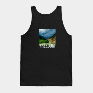 Freedom Oil and Noise Art Tank Top